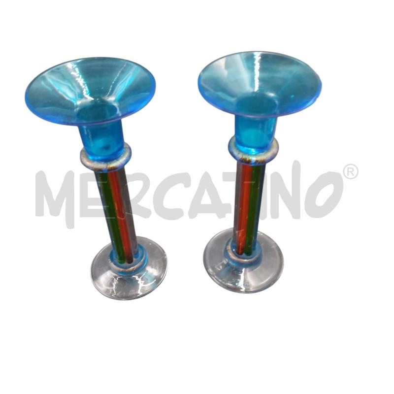 CENTROTAVOLA MURANO COPPIA CANDELABRI FIRMA | Mercatino dell'Usato Bernareggio 4