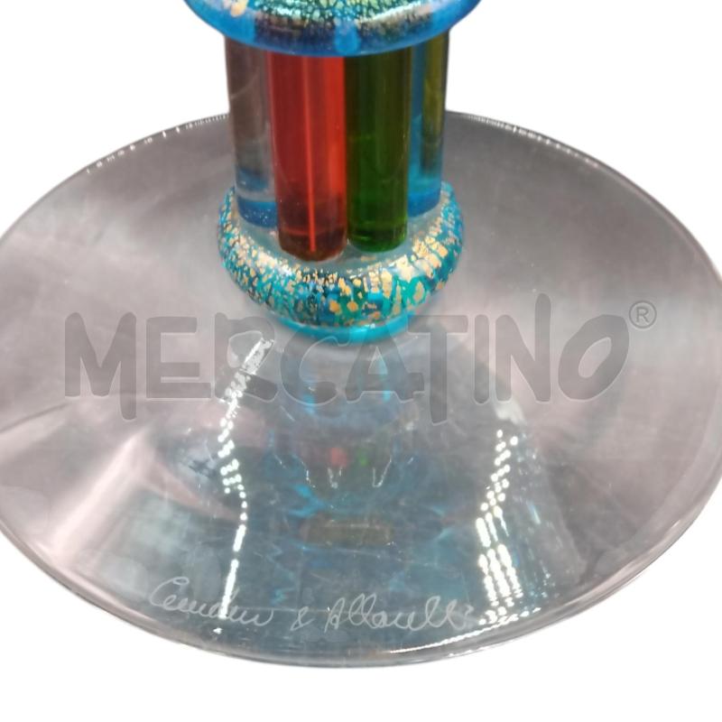CENTROTAVOLA MURANO COPPIA CANDELABRI FIRMA | Mercatino dell'Usato Bernareggio 5