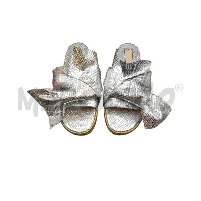 CIABATTE DONNA N21 ARGENTO FIOCCO | Mercatino dell'Usato Bernareggio 1
