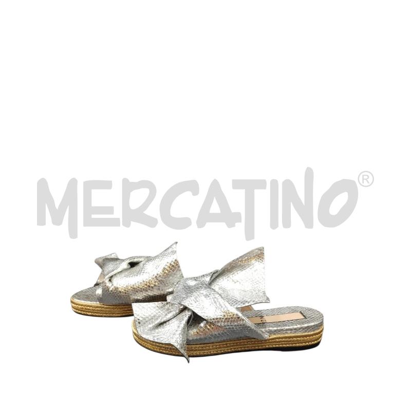 CIABATTE DONNA N21 ARGENTO FIOCCO | Mercatino dell'Usato Bernareggio 2