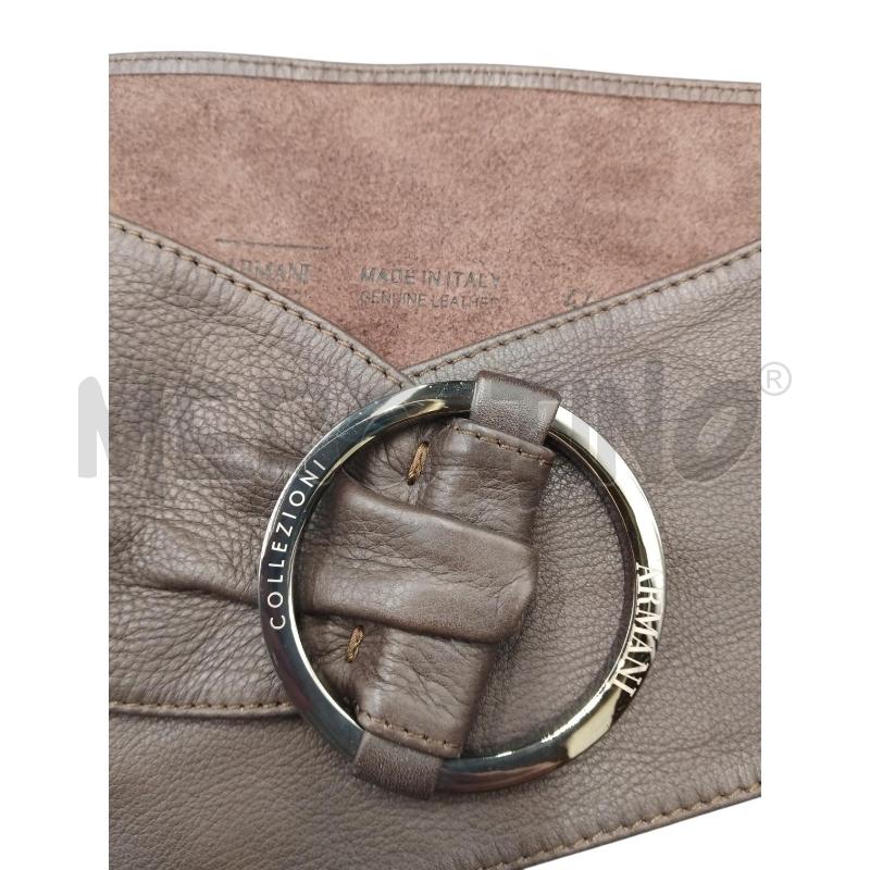 CINTURA DONNA PELLE ARMANI COLLEZIONI TORTORA | Mercatino dell'Usato Bernareggio 3