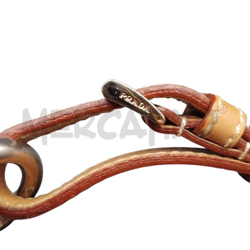CINTURA DONNA PELLE MARRONE PRADA  | Mercatino dell'Usato Bernareggio 4