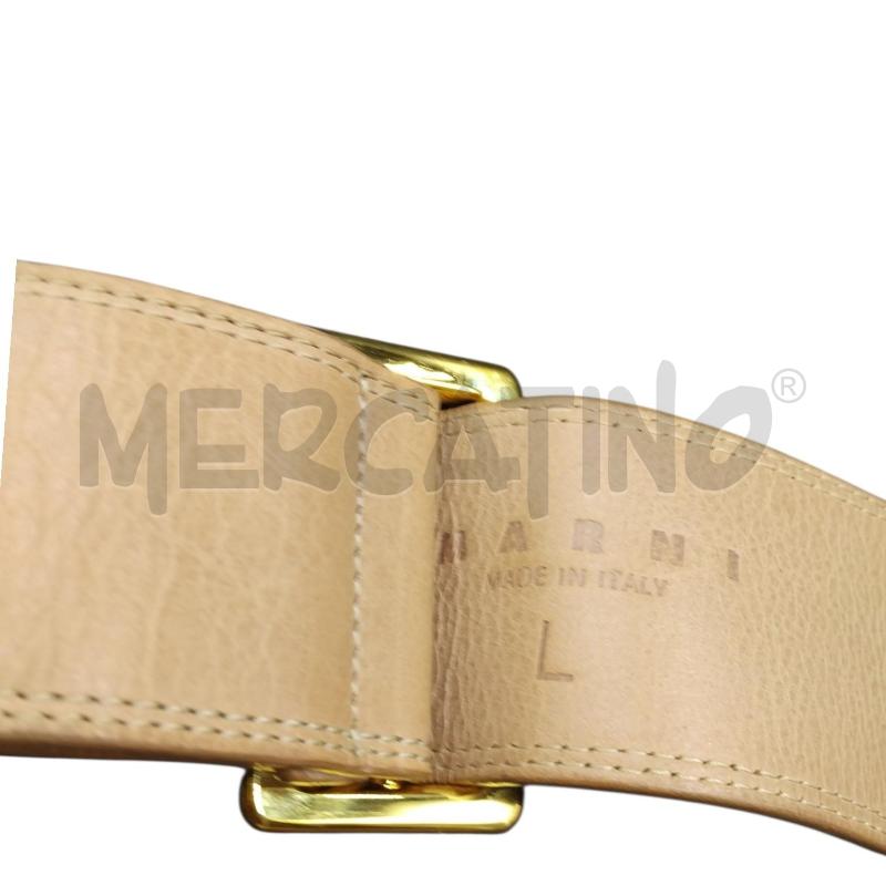 CINTURA PELLE MARNI BEIGE  | Mercatino dell'Usato Bernareggio 3