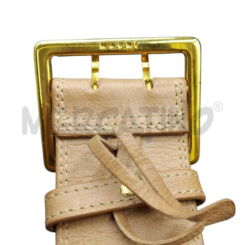 CINTURA PELLE MARNI BEIGE  | Mercatino dell'Usato Bernareggio 4