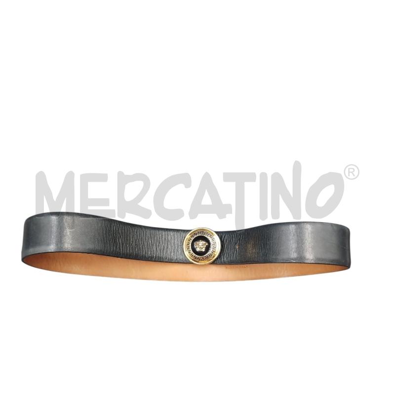 CINTURA PELLE VERSACE NERO | Mercatino dell'Usato Bernareggio 1