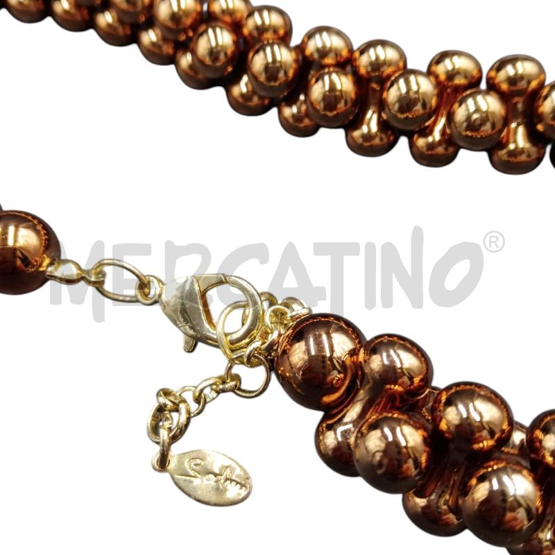 COLLANA SODINI PERLINE BRONZO  | Mercatino dell'Usato Bernareggio 5