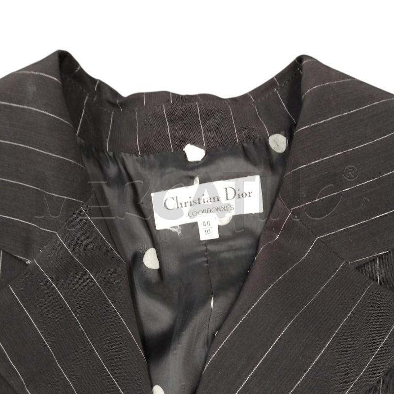 COMPLETO D CHRISTIAN DIOR NERO GESSATO GON+CAM  | Mercatino dell'Usato Bernareggio 3