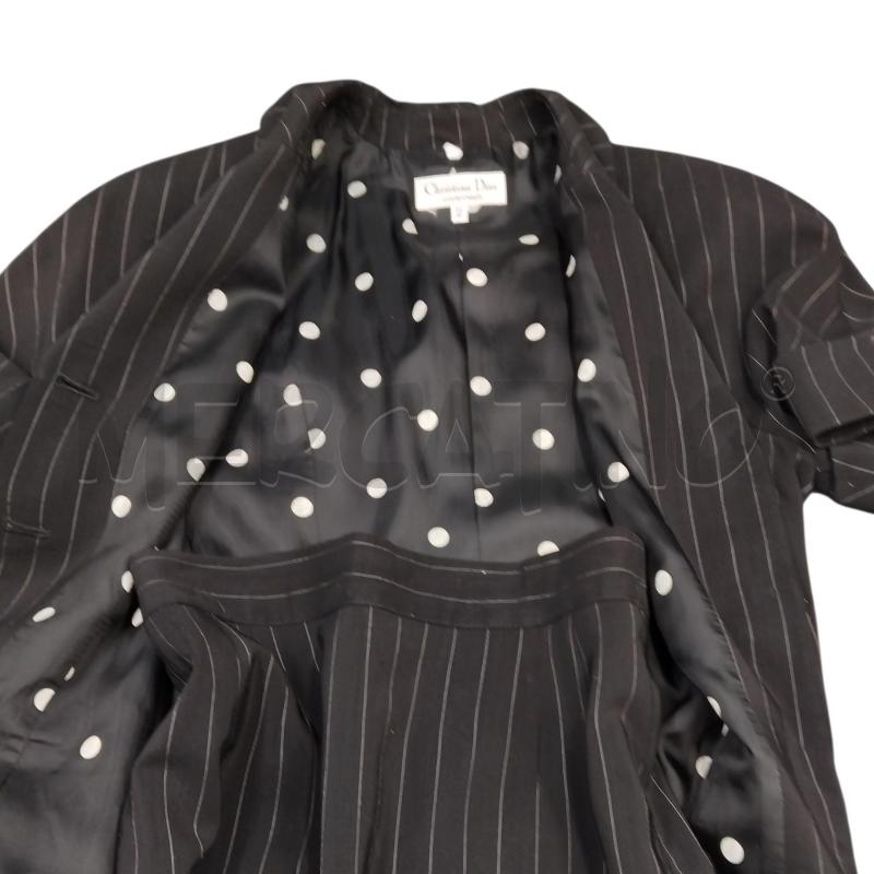 COMPLETO D CHRISTIAN DIOR NERO GESSATO GON+CAM  | Mercatino dell'Usato Bernareggio 4