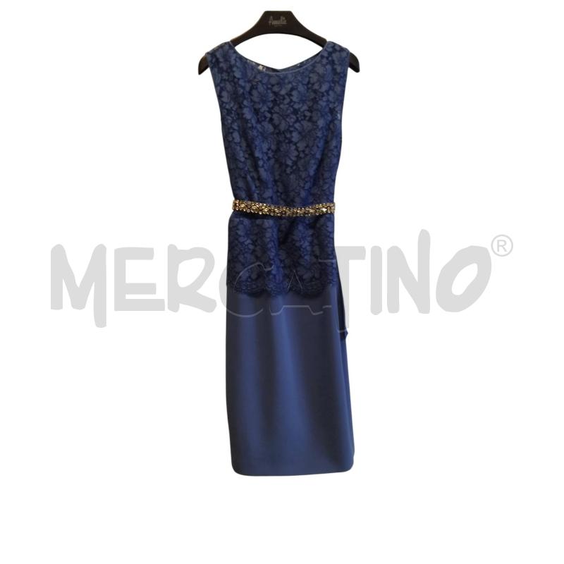 COMPLETO D LUISA SPAGNOLI BLU PIZZO + CINTU | Mercatino dell'Usato Bernareggio 2