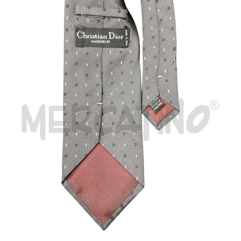 CRAVATTA GRIGIO FANTA DIOR | Mercatino dell'Usato Bernareggio 2
