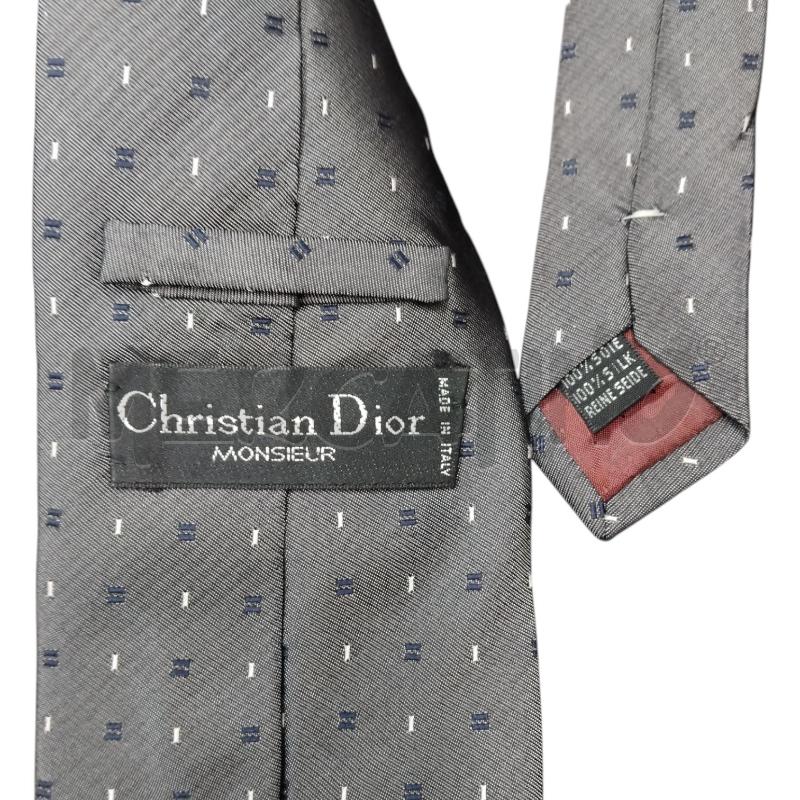 CRAVATTA GRIGIO FANTA DIOR | Mercatino dell'Usato Bernareggio 3