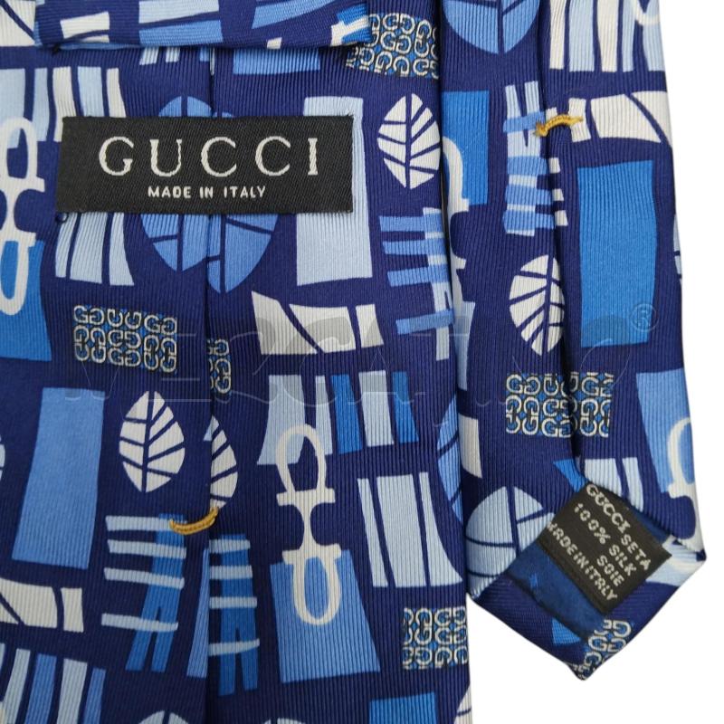 CRAVATTA GUCCI AZZUR BLU  | Mercatino dell'Usato Bernareggio 3
