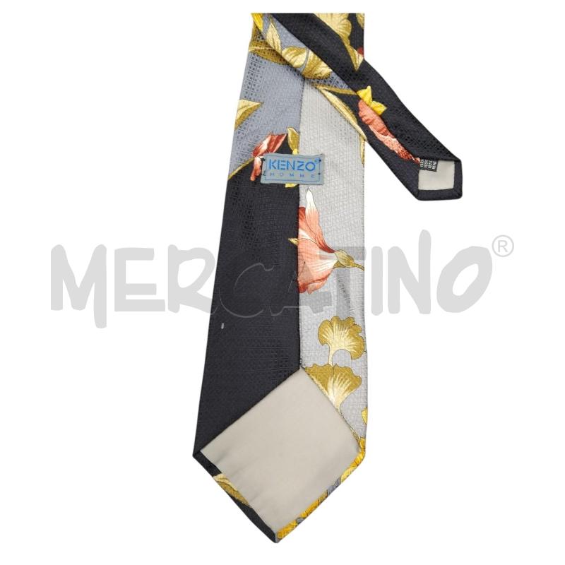 CRAVATTA KENZO NERO FIORI | Mercatino dell'Usato Bernareggio 2