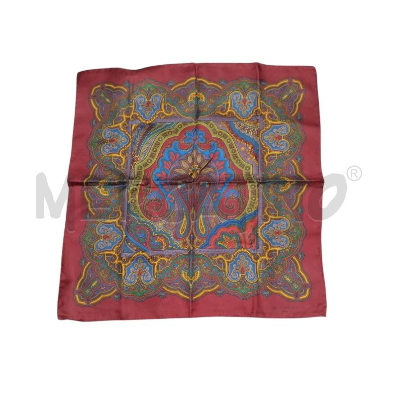 FOULARD ETRO BORDEAUX FANTA SETA PICCOLO | Mercatino dell'Usato Bernareggio 1