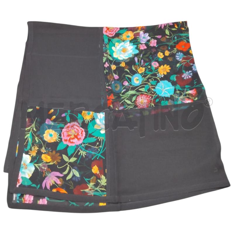 FOULARD FRANCO FERRARI NERO FIORI SETA | Mercatino dell'Usato Bernareggio 4
