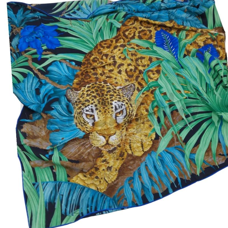 FOULARD SALVATORE FERRAGAMO VERDE BLU  | Mercatino dell'Usato Bernareggio 5