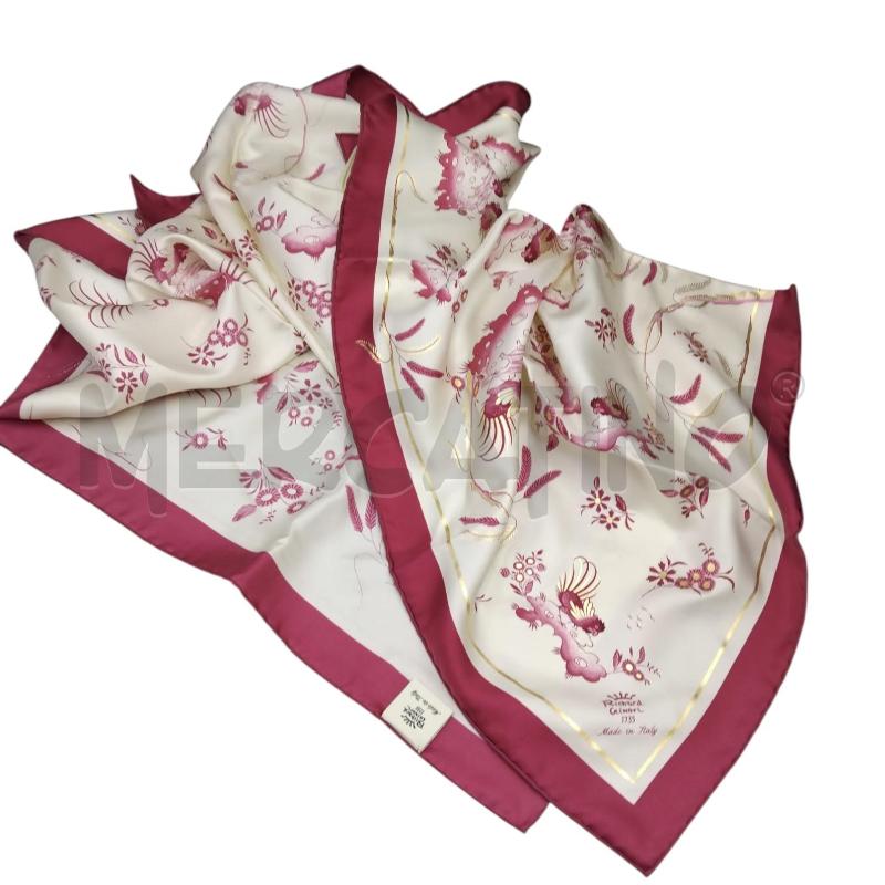 FOULARD SETA GINORI BORDEAUX ORO  | Mercatino dell'Usato Bernareggio 2