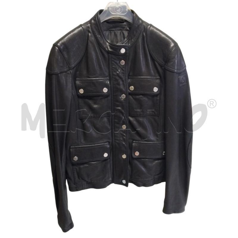 GIACCA D BELSTAFF NERO PELLE  | Mercatino dell'Usato Bernareggio 1