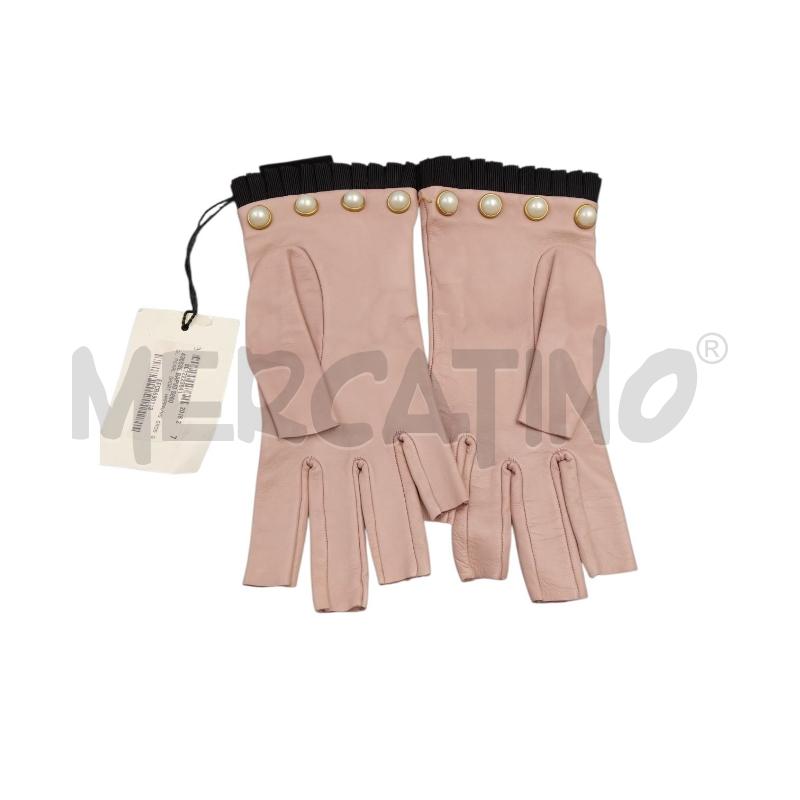 GUANTI DONNA PELLE GUCCI ROSA PERLE | Mercatino dell'Usato Bernareggio 2