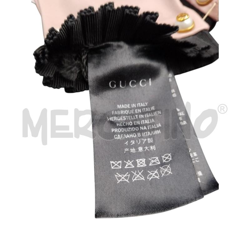 GUANTI DONNA PELLE GUCCI ROSA PERLE | Mercatino dell'Usato Bernareggio 4