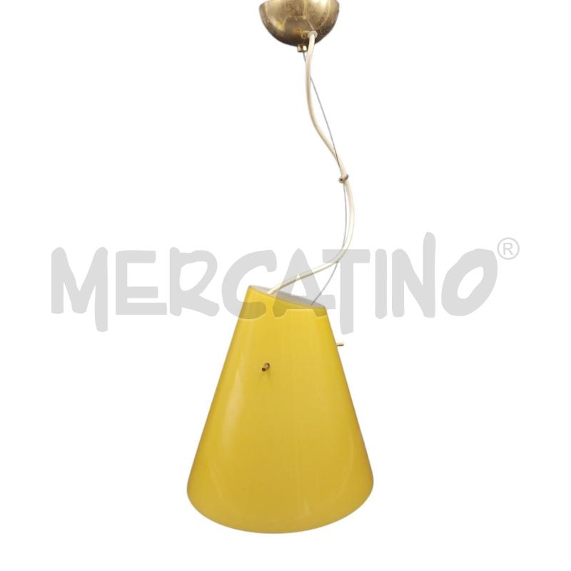 LAMPADARIO CONO OCRA  | Mercatino dell'Usato Bernareggio 1