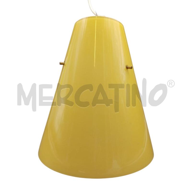 LAMPADARIO CONO OCRA  | Mercatino dell'Usato Bernareggio 3