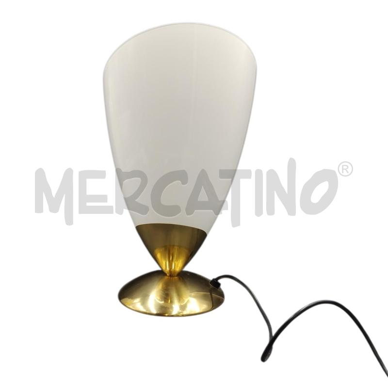 LAMPADA DA TAVOLO OTTONE VETRO BNC  | Mercatino dell'Usato Bernareggio 2