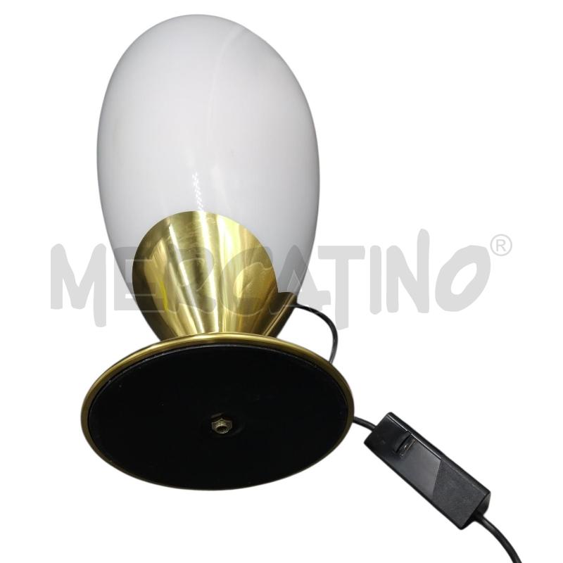 LAMPADA DA TAVOLO OTTONE VETRO BNC  | Mercatino dell'Usato Bernareggio 4