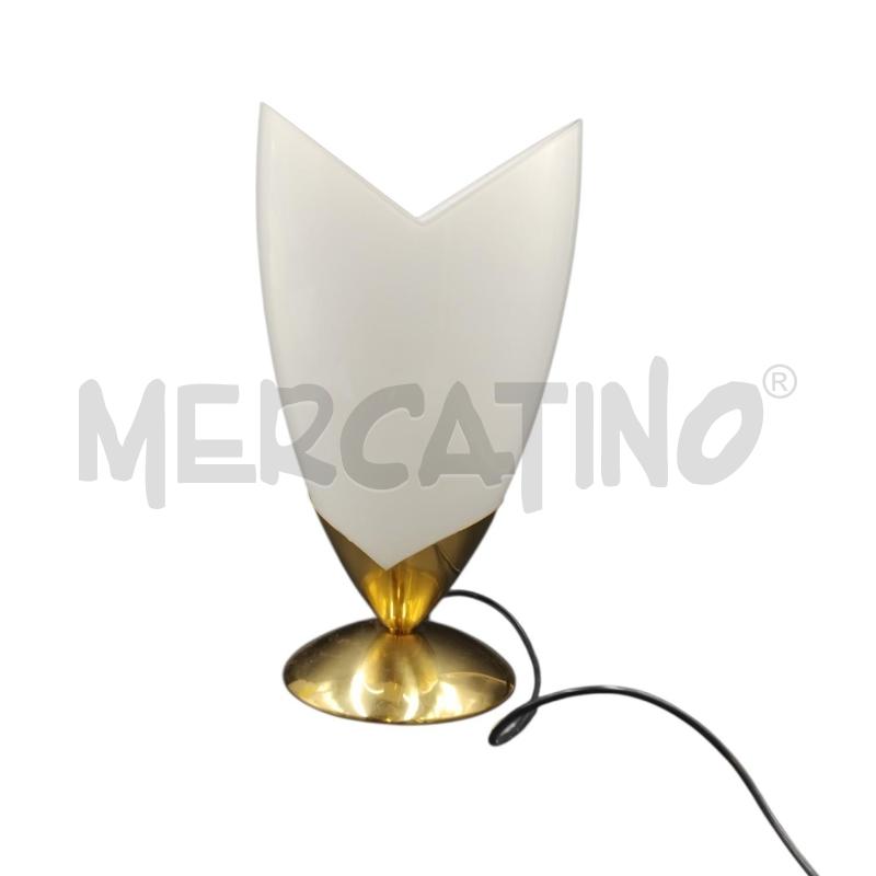 LAMPADA DA TAVOLO OTTONE VETRO BNC  | Mercatino dell'Usato Bernareggio 5