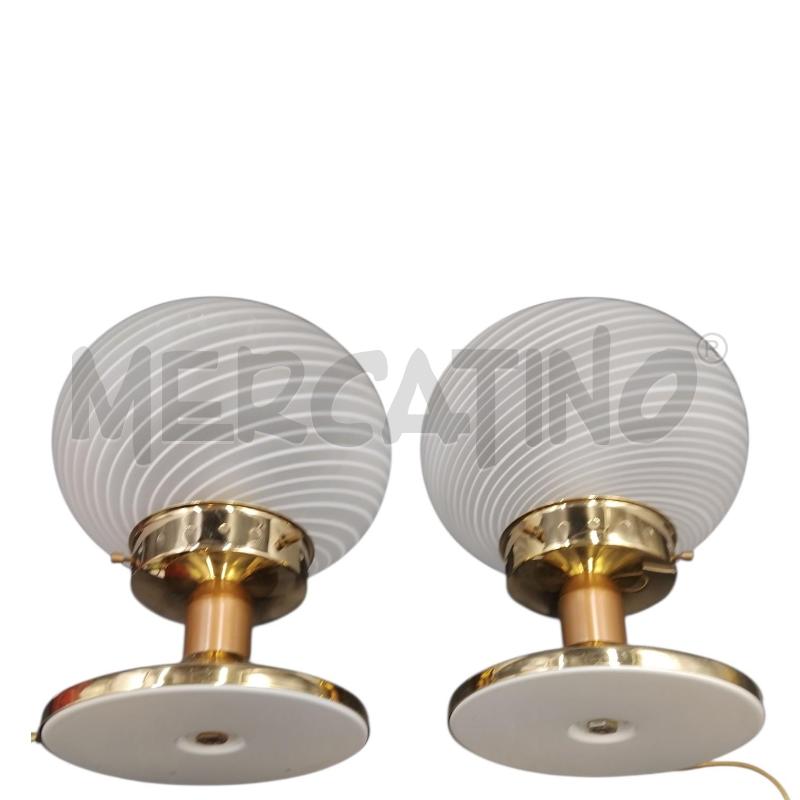 LAMPADA MUR DORATA VETRO SPIRALE | Mercatino dell'Usato Bernareggio 4