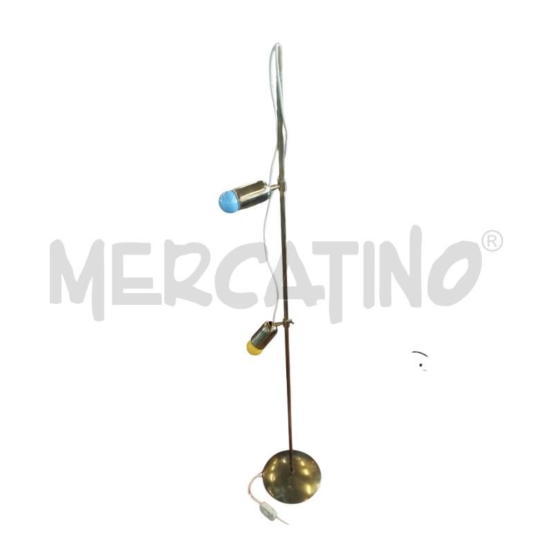 LAMPADA PIANTANA OTTONE 2 LUCI  | Mercatino dell'Usato Bernareggio 1