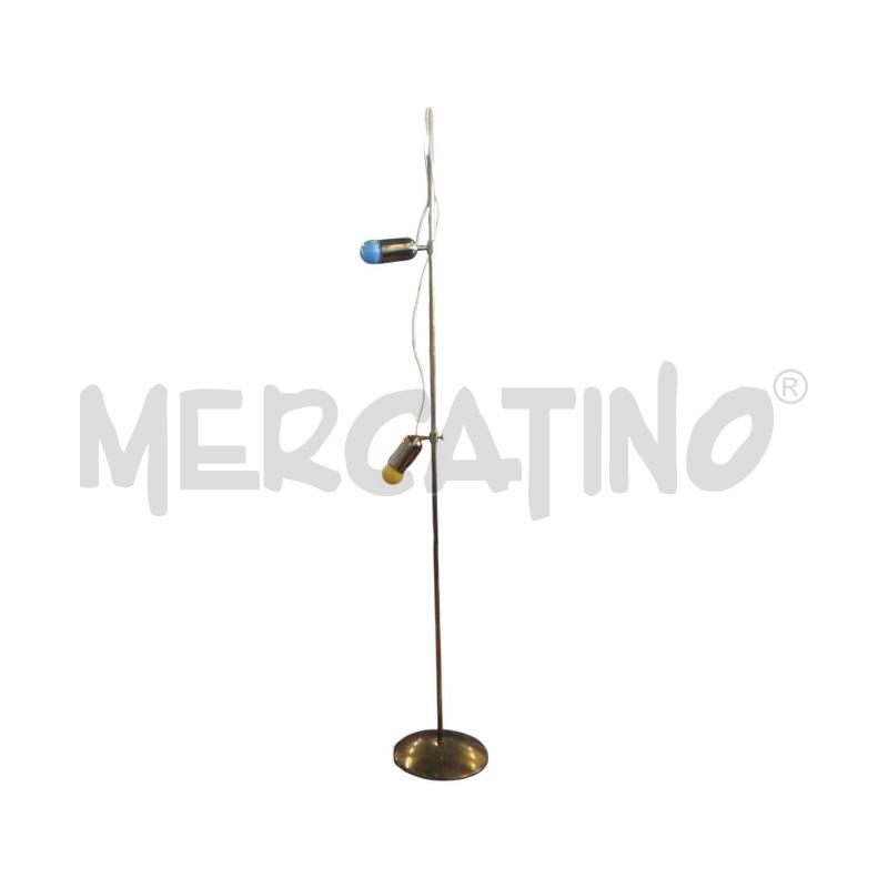 LAMPADA PIANTANA OTTONE 2 LUCI  | Mercatino dell'Usato Bernareggio 5