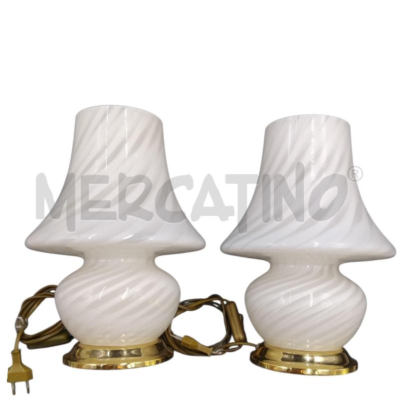 LAMPADE COPPIA VETRO MURANO | Mercatino dell'Usato Bernareggio 1