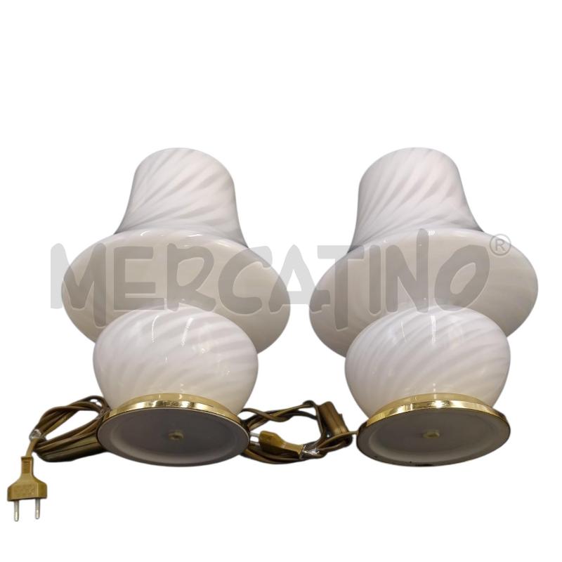 LAMPADE COPPIA VETRO MURANO | Mercatino dell'Usato Bernareggio 3