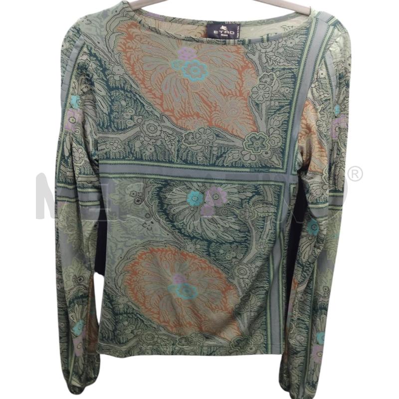 MAGLIETTA D ETRO VERDE FANTASIA | Mercatino dell'Usato Bernareggio 1