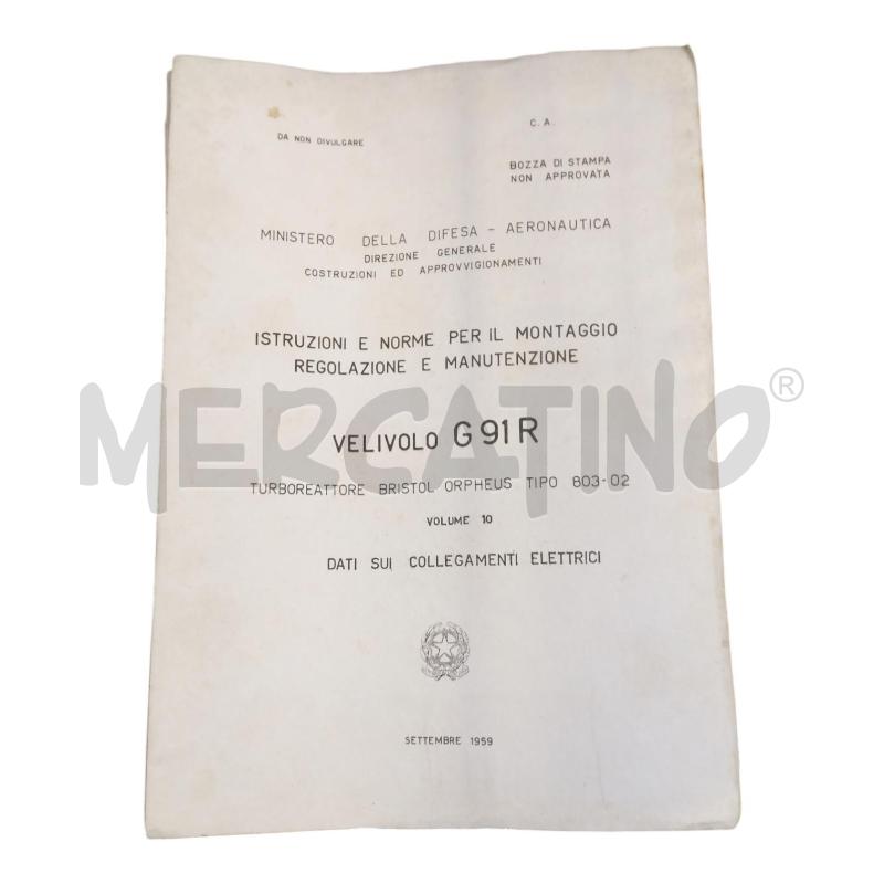 MANUALI MILITARI AERONAUTICA PZ.6 G-91R   | Mercatino dell'Usato Bernareggio 2