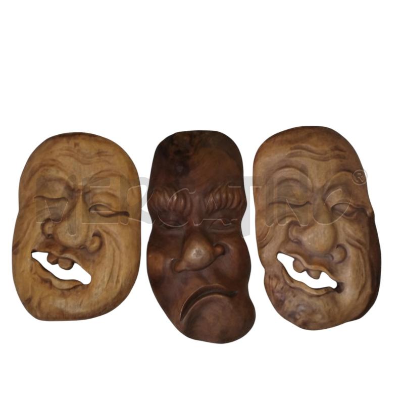 MASCHERA INDONESIANA LEGNO  | Mercatino dell'Usato Bernareggio 1