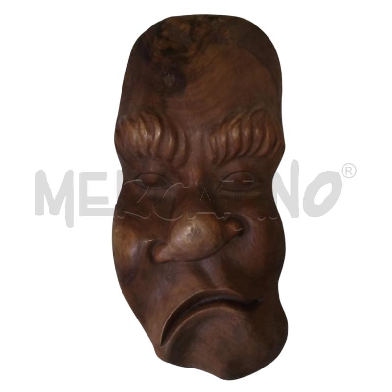 MASCHERA INDONESIANA LEGNO  | Mercatino dell'Usato Bernareggio 4