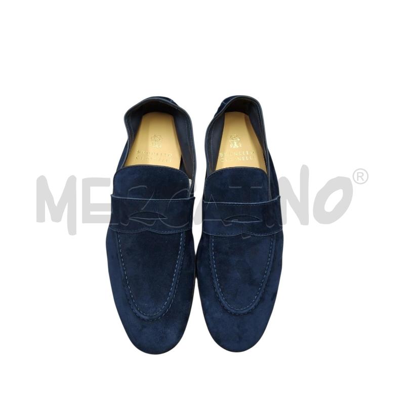 MOCASSINI PELLE UOMO BLU CUCINELLI SCAT CAMOSCIO | Mercatino dell'Usato Bernareggio 2