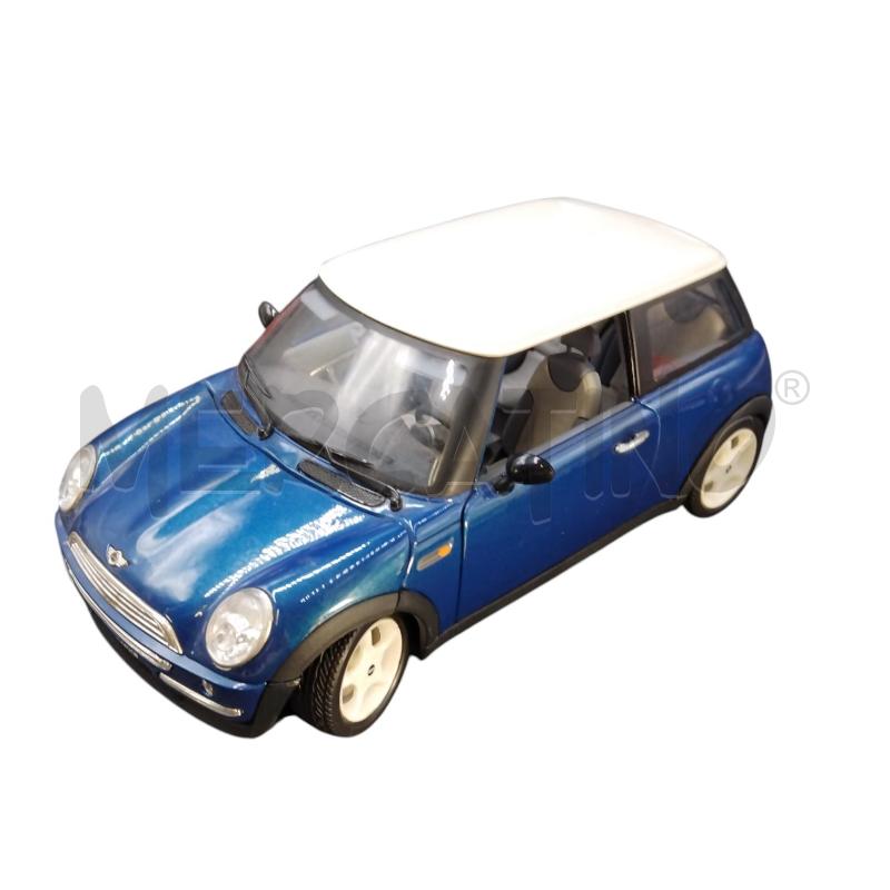 MODELLINO AUTO BURAGO MINI COPPER BLU  | Mercatino dell'Usato Bernareggio 1