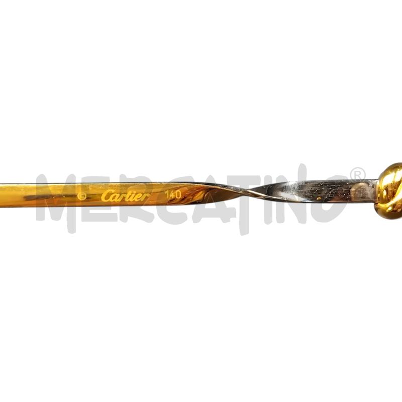 OCCHIALI  CARTIER LENTE FUME DORATO | Mercatino dell'Usato Bernareggio 3