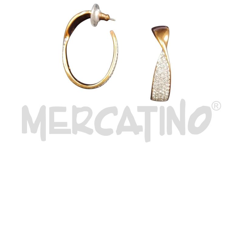 ORECCHINI CERCHIO SWAROWSKI DORATI | Mercatino dell'Usato Bernareggio 3