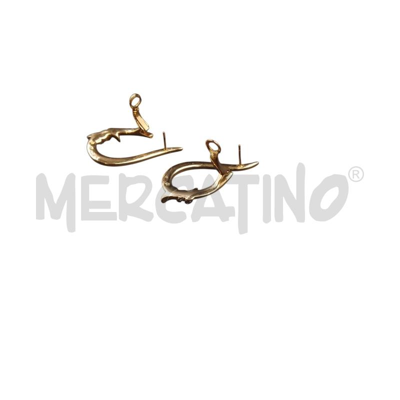 ORECCHINI PERNO GOCCIA  DORATI STRASS | Mercatino dell'Usato Bernareggio 3