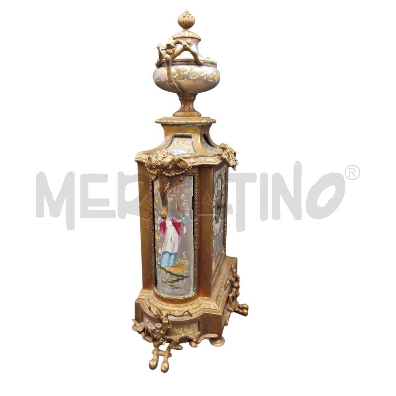 OROLOGIO PENDOLINO PARIGINA DIPINTO OTTONE | Mercatino dell'Usato Bernareggio 2