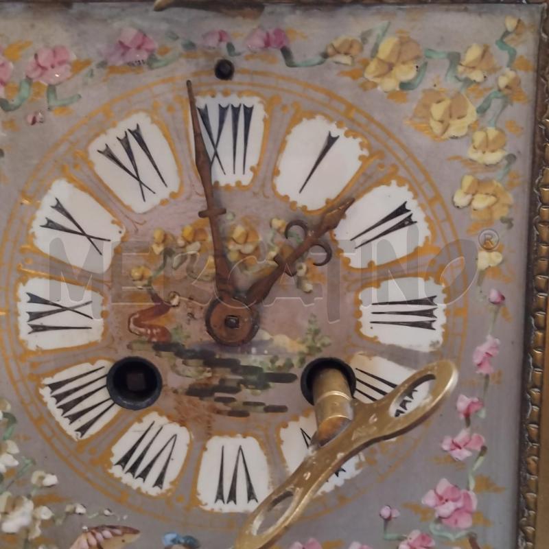 OROLOGIO PENDOLINO PARIGINA DIPINTO OTTONE | Mercatino dell'Usato Bernareggio 5