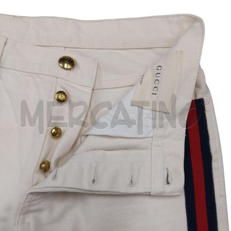 PANTALONE DONNA PANNA BANDA BLU ROSSO GUCCI | Mercatino dell'Usato Bernareggio 3