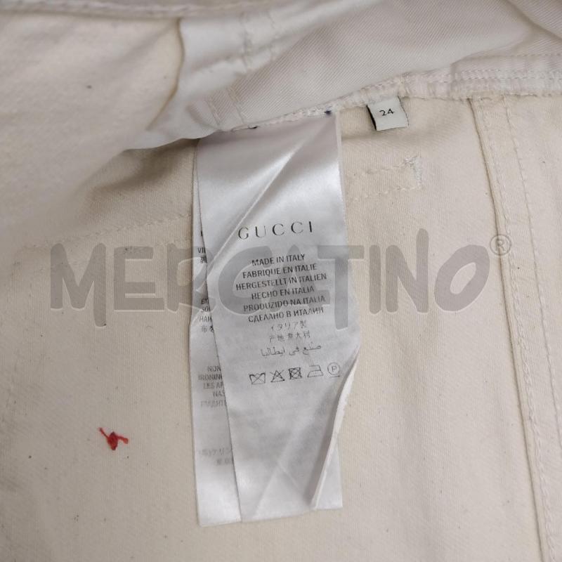 PANTALONE DONNA PANNA BANDA BLU ROSSO GUCCI | Mercatino dell'Usato Bernareggio 5