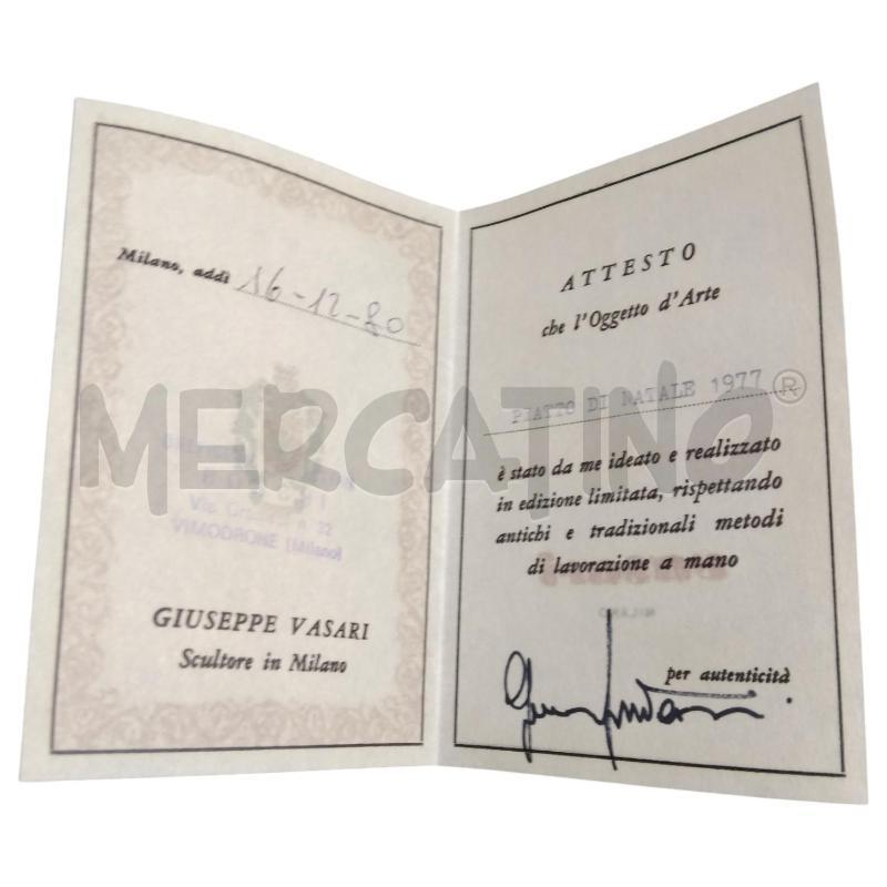 PIATTO GIUSEPPE VASARI 1977  | Mercatino dell'Usato Bernareggio 4