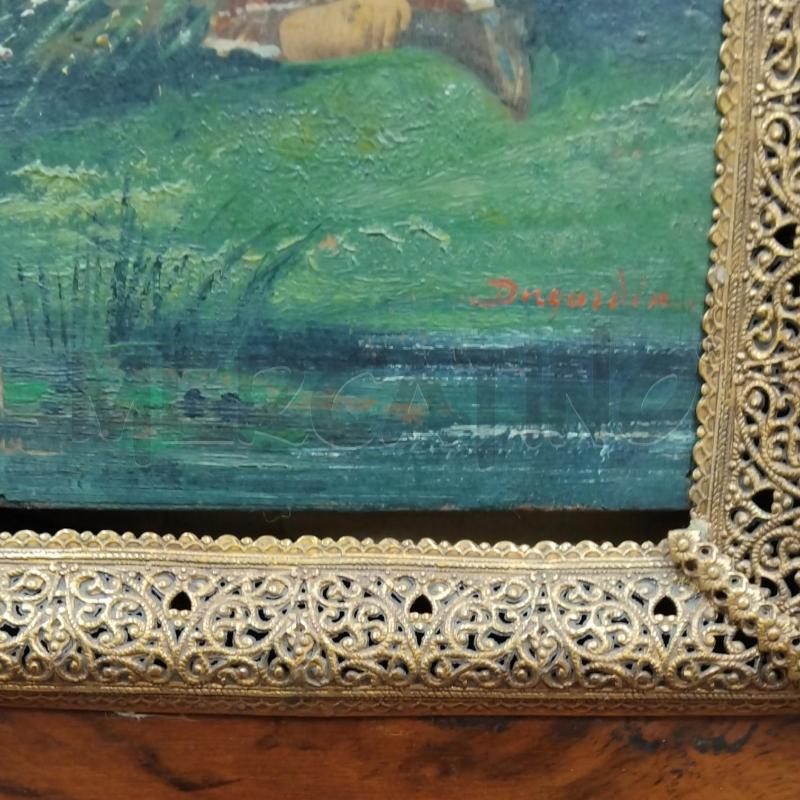 QUADRETTO FIRMA BIMBA CORNICE RADICA  | Mercatino dell'Usato Bernareggio 5