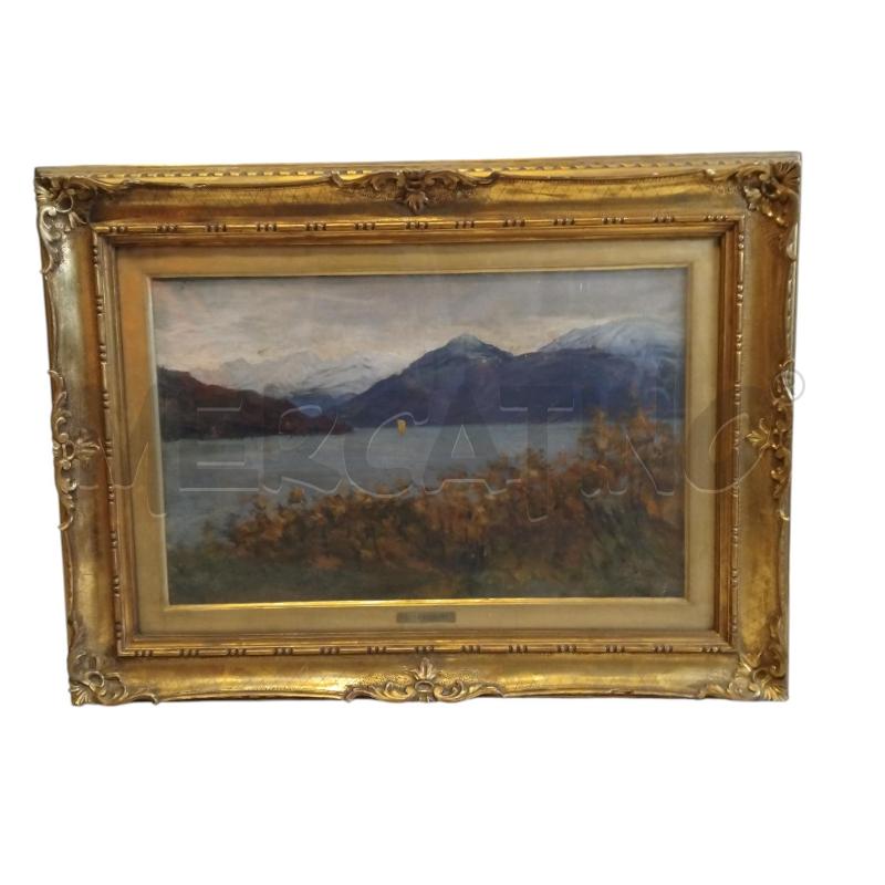 QUADRO 55X35 LAGO DI LEDRO CARLO CRESSINI  | Mercatino dell'Usato Bernareggio 5